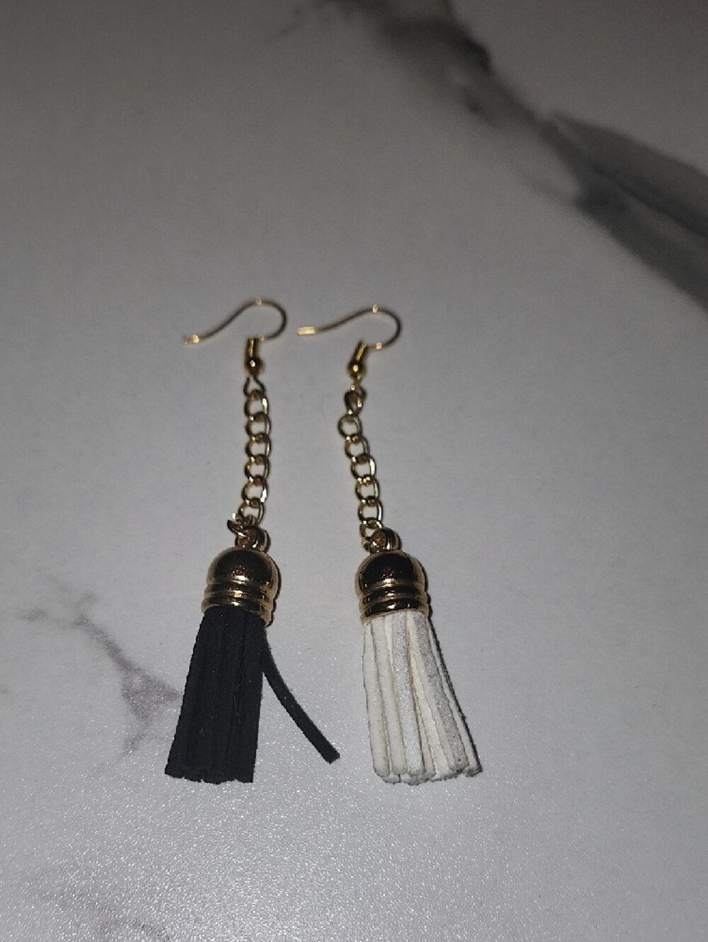 Hand Crafted Shadow & Light Tassel Earrings - Picture 5 of 5